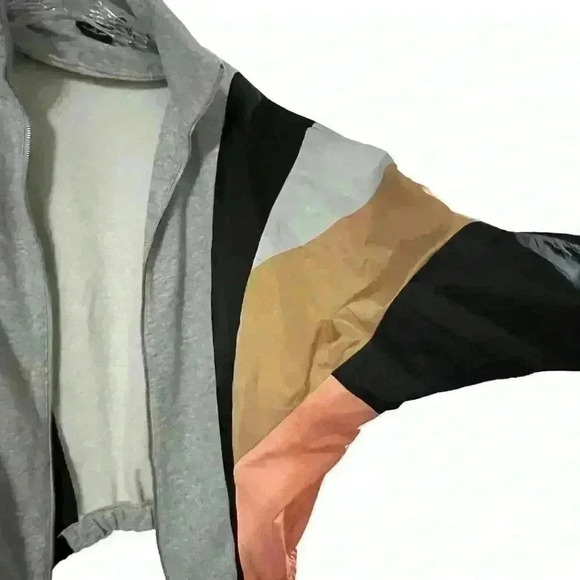 Urban Outfitters Out From Under Brooklyn Colorblock Zip Jacket Dolman Sleeve S - Picture 5 of 12